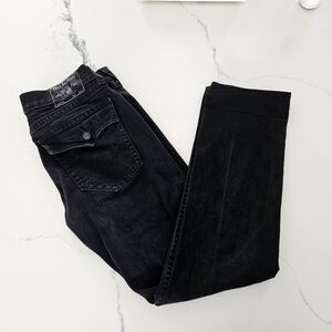 True Religion Black Straight Jeans Classic Denim